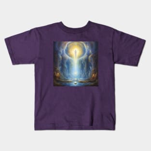 Angel Delivering a Spiritual Transmission Kids T-Shirt